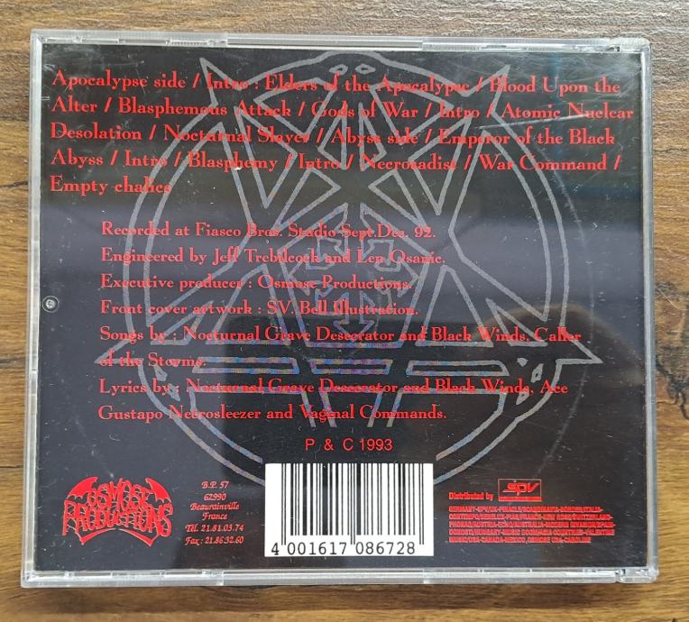 Blasphemy war black metal